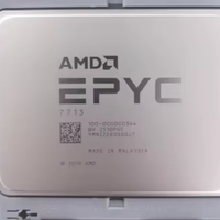 Processeur de serveur AMD EPYC 7713 64 cœurs 128 threads 2,0 GHz (fréquence de base) 3,675 GHz (fréquence boost) pour la virtualisation, origine Chine