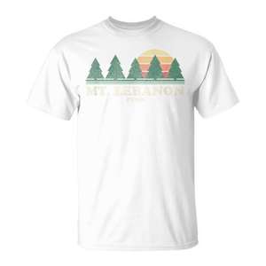 Mt Lebanon Pa Vintage Throwback Tee Retro <b>70s</b> T-<b>Shirt</b> - Product Image 1