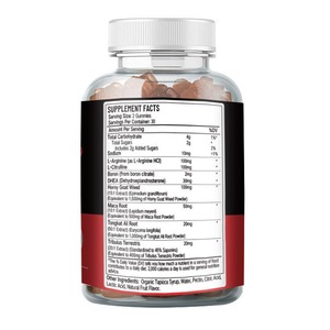 OEM Lebensmittel qualität Maca Gummies Kräuter extrakt Reproduktive Gesundheit und Hormon haushalt Maca Gummies <span class=keywords><strong>Male</strong></span> Libido <span class=keywords><strong>Enhancement</strong></span> - Product Image 3