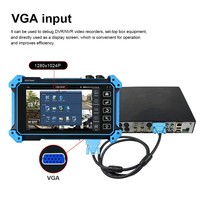 Testeur de caméra IP 8K tout-en-un, testeur CCTV avec écran tactile 5,4 pouces, test AHD TVI CVI SDI, testeur de câble PoE RJ45 TDR