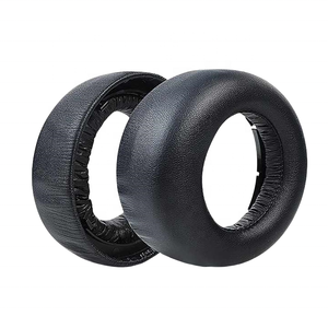 Almohadillas de repuesto para PS5 <span class=keywords><strong>Pulse</strong></span> <span class=keywords><strong>3D</strong></span> con aislamiento de ruido, espuma viscoelástica, cuero de proteína suave - Product Image 1