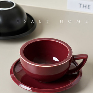 Ensemble <span class=keywords><strong>tasse</strong></span> et soucoupe <span class=keywords><strong>en</strong></span> céramique de <span class=keywords><strong>terre</strong></span> <span class=keywords><strong>cuite</strong></span> Zetian, spécifiques <span class=keywords><strong>à</strong></span> la compétition, épaissis pour l'art du latte, compatibles lave-vaisselle et micro-ondes - Product Image 2