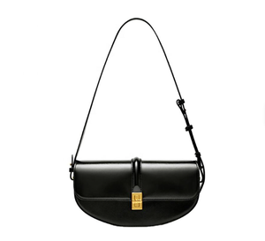 High quality Pu leather fashionable <b>lock</b> women's shoulder bag chic and fashionable custom logo - Product Image 1