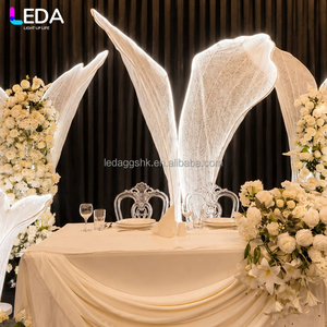 ซุ้มโค้งรูปลูกขนไก่ LEDA สำหรับงานวันเกิด งานแต่งงาน พร้อมไฟ LED ขนาดใหญ่ - Product Image 4