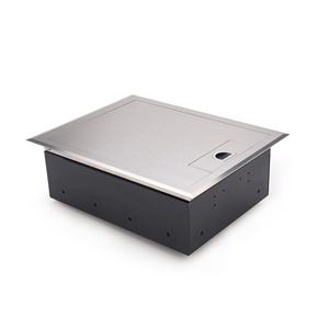 Boîte de prise électrique à poser au sol pour bureau et usage domestique, compatible avec les prises multi-standards - Product Image 1