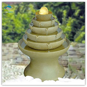 Décoration de maison de fontaine de jardin d'eau multicouche classique - Product Image 1