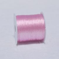Cordes tressées en soie colorée de haute qualité, 3 à 12 brins, avec fil doré et argenté, pour la fabrication de bracelets, colliers et accessoires de bijoux DIY