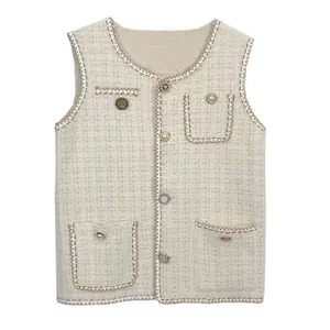 Ladies' Vest Jacket Women's Mink Velvet Loose Waistcoat Wear Vest With Vest And Knitted Cardigan