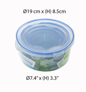 Boîtes de rangement de cuisine 5 pièces, sûres, compatibles micro-ondes, contenants en plastique sans BPA - Product Image 3