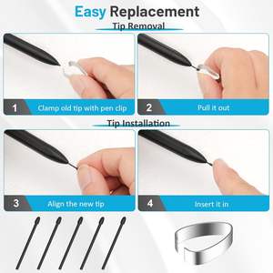 2025 stylet capacitif actif crayon métal EMR croquis stylo pour Samsung <span class=keywords><strong>Chromebook</strong></span> pour HP pour <span class=keywords><strong>Asus</strong></span> pour appareils Lenovo Acer - Product Image 6