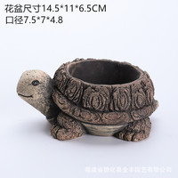 Résine Artisanat Décoration De Jardin Saint Valentin Cadeau Animal Tortue Souris Lapin Pot De Fleurs Plantation Fleurs figure animale