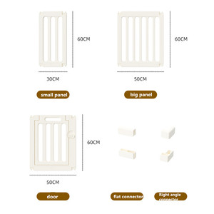 Valla de seguridad para perros Corralito estable para mascotas Fácil de instalar y quitar Corralito para perros y Corralito para perrera con puerta - Product Image 3