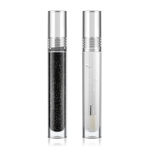 Black Glitter <b>Lip</b> Gloss 6ml Liquid Shimmer Makeup For Women With Mirror Finish And Caviar Effect - Product Image 5