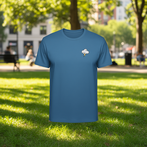 <b>Cloud</b> Fart T-Shirt Blue Short Sleeve Unisex Promotional Apparel - Product Image 3