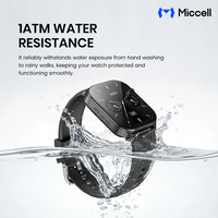 Reloj Inteligente Miccell 1 ATM Resistente al Agua para Natación, Batería de Larga Duración, GPS, Bluetooth 6.0, Llamadas, Monitor de Frecuencia Cardíaca