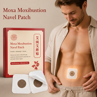 Patch ombilical en laine de moxa personnalisé en usine, autocollant jetable doux pour la peau pour le bien-être quotidien à domicile