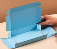 Petites boîtes d'expédition en carton ondulé personnalisées avec logo, recyclées, 6x6x6, gaufrage, estampage à chaud or, laminage mat, effet dégradé