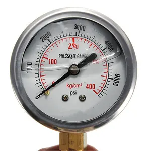 جديد وصول هيدروليكي السائل ملء قياس الضغط 0-5000 PSI عالية الجودة