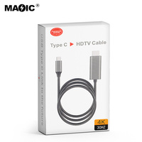 Adaptateur USB type-c vers HDMI, 4K, 30Hz, adaptateur pour téléphone, tablette, ordinateur portable et de bureau, version la plus populaire