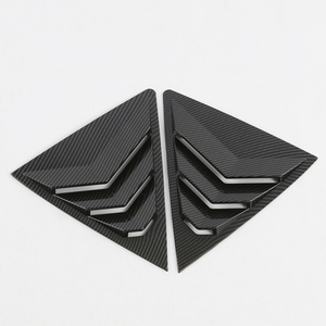 Car Rear <b>Window</b> for 2014 2015 2016 2018 ABS Carbon Fiber Print Side <b>Cover</b> Trim Sticker Vent Scoop - Product Image 1