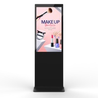 Écrans tactiles numériques interactifs verticaux sur pied Totem LCD Kiosque Signalisation numérique et affichages 55 pouces