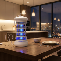 Lampe anti-moustiques UV électrique d'intérieur 1000V, piège à mouches inodore et silencieux