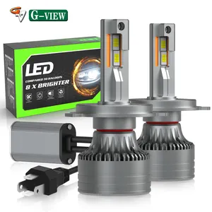 GVDER G16 lampu LED mobil 220W 48000LM, lampu depan LED otomatis sorot rendah H8 H11 5000 W 48000LM