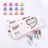 Rofel — ensemble de vernis à ongles Gel Uv de couleur, 96 pièces, kit de manucure, pour Salon de beauté, couche de Base et de finition, émail