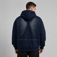 Vente flash - Sweat-shirt à capuche unisexe en coton et polyester, style vintage, délavé à l'acide, surdimensionné, streetwear pour hommes