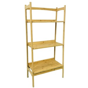 Bamboo Storage <b>Rack</b> 48x22x100.5cm Floor Standing <b>Shelf</b> For Living Room Indoor Use Eco Friendly - Product Image 2