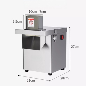 Picadora de carne y verduras comercial motorizada de servicio pesado con uso multifuncional para platos mixtos 220V - Product Image 4