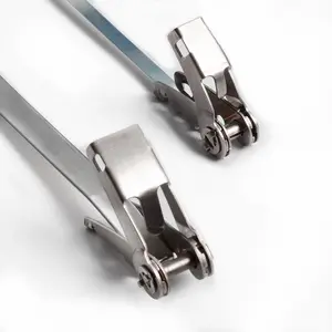 Professional SS 201 304 316L naked Ratchet -Lock for Bundling Stainless Steel Cable Tie