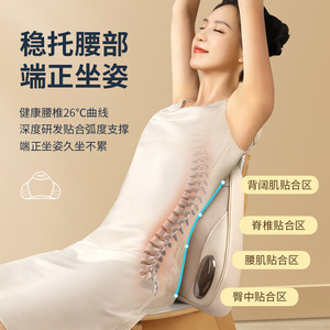 Lumbar Support Pillow Memory <b>Foam</b> Car Seat <b>Cushion</b> With Heating Massage Neck And Back Relief For Driver's Seat - Product Image 1