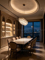 Service de design d'intérieur de villa de luxe, rendu 3D du plan architectural de l'espace habitable pour toute la maison