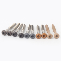 Vis à bois en acier inoxydable 304 à tête hexagonale Torx à filetage rapide, finition polie et cirée pour jardin, aménagement paysager, terrasse extérieure