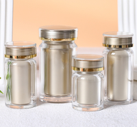 Bouteilles en acrylique personnalisées de 45 ml, 100 ml, 150 ml, contenants d'étanchéité pour comprimés et capsules, petites bouteilles anti-lumière pour compléments alimentaires