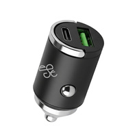 Pengisi Daya Mobil Dual Port Berkualitas Tinggi Tipe-C PD Pengisian Cepat Adaptor Mobil Elektronik Produk Pengisi Daya Mobil Mini