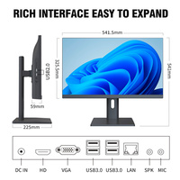 Ordinateur de bureau Sharerdp Factory Intel Core I3 12e génération 1215U, écran LED FHD 1080p de 23,8 pouces, cadre fin, HD VGA LAN, 4x USB3.0