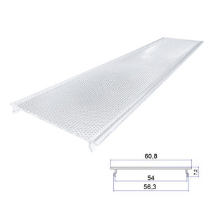 Plastik-Deckenleuchtenabdeckungen Transparente Prismatische Diffusor-Lampenschirmabdeckung - Product Image 1