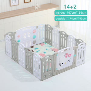 Valla de seguridad para niños, <span class=keywords><strong>parque</strong></span> de juegos portátil de plástico plegable para interior, fabricante, <span class=keywords><strong>corralito</strong></span> para bebé - Product Image 1