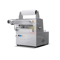 Elektrische desktop-sealmachine voor verse zeevruchten, rundvlees en voedseltrays met gasflush, voor het sealen van plastic PP voedseltrays.