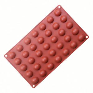 Moule en résine personnalisé avec logo, 35 petits demi-sphères, plateau à glaçons en silicone, moules à chocolat en silicone OEM/ODM - Product Image 3