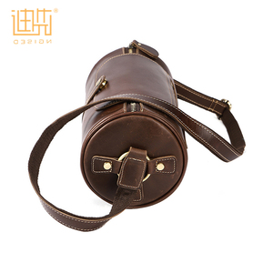 Vintage couleur café poche zippée cachée <span class=keywords><strong>sac</strong></span> à main bandoulière <span class=keywords><strong>sac</strong></span> à bandoulière en cuir - Product Image 4