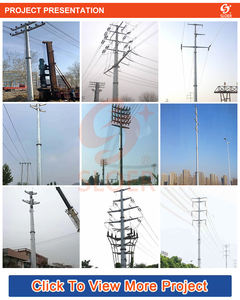 SLOER Hochwertiger kurbel förmiger elektrischer Turm 15M 11Kv 66Kv 33Kv 230 Kv 275Kv Stahl konstruktion werkstatt - Product Image 5