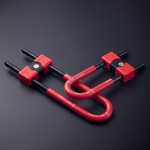 Serrure de porte antivol en alliage de type U 308C 26 36 46 pour porte double en verre à usage commercial - Product Image 1