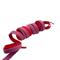Lacets de baskets élastiques en polyester, design plat, couleurs personnalisables, emballage personnalisable, MOQ 500 paires, modèle TC997, taille TW 5-7