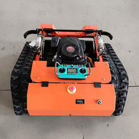 Mesin pemotong rumput Robot semua medan pemotong rumput Remote Control otonomi operasi mudah mesin pemotong rumput Robot pertanian dengan mesin EPA