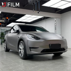 Оптовая Продажа с фабрики, матовая темно-Угольная серая виниловая пленка для автомобиля, легкое в установке, атласная серая виниловая пленка - Product Image 2