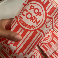 Sacs en papier kraft avec logo personnalisé pour pop-corn au détail dans les supermarchés Vente en gros