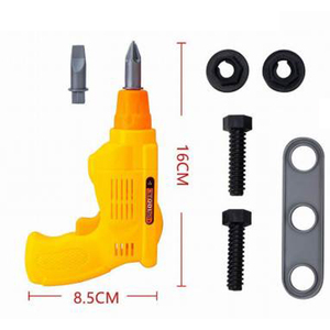 Ensemble d'outils de réparation en plastique unisexe, <span class=keywords><strong>perceuse</strong></span>, marteau, tournevis, clé à molette, <span class=keywords><strong>jouet</strong></span> éducatif pour enfants - Product Image 3